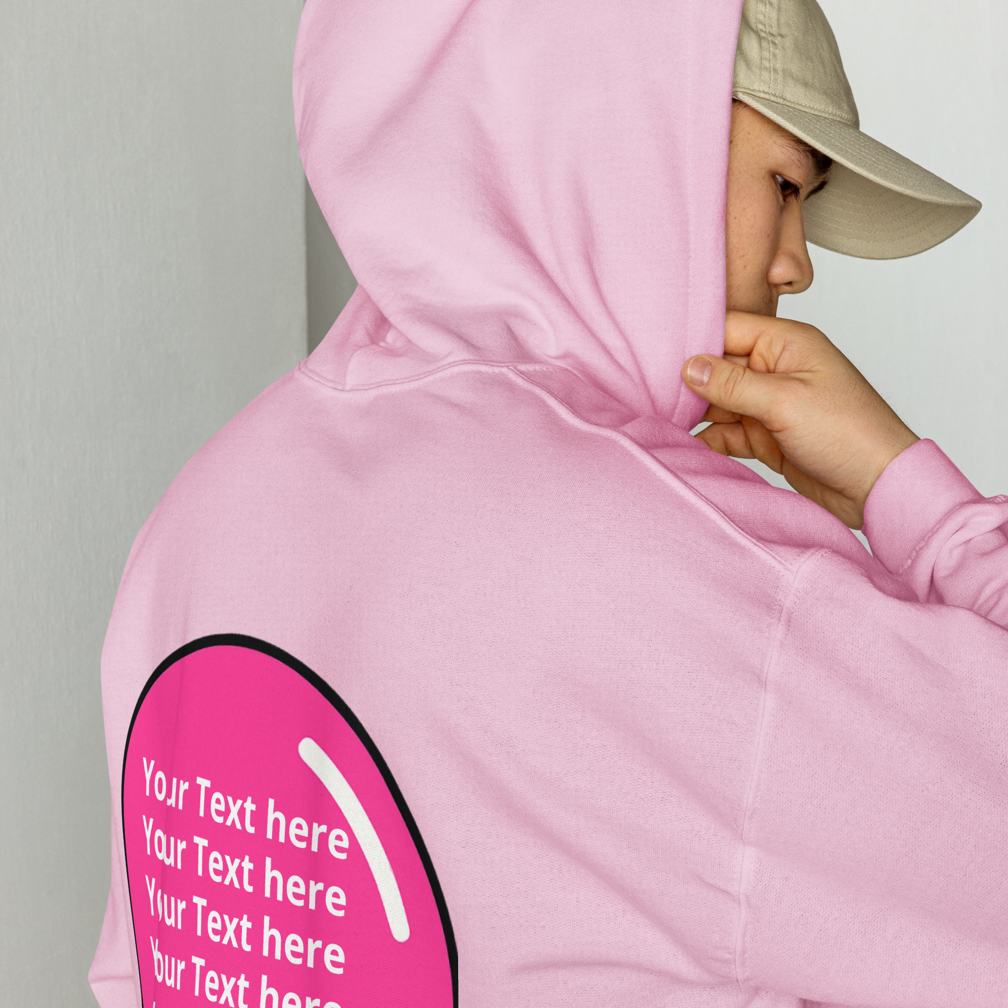 TELLMEZZZ Unisex Hoodie - pink gum edition